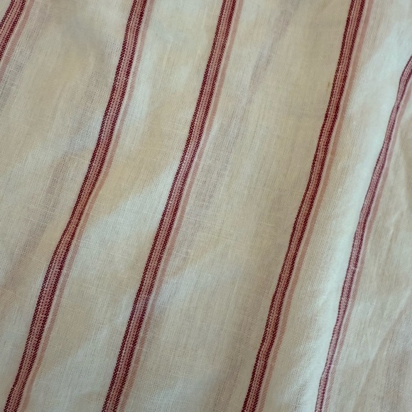 Splendid Linen White Pink Striped Blouse Women’s M Beachy Breathable Casual Top - Picture 5 of 6